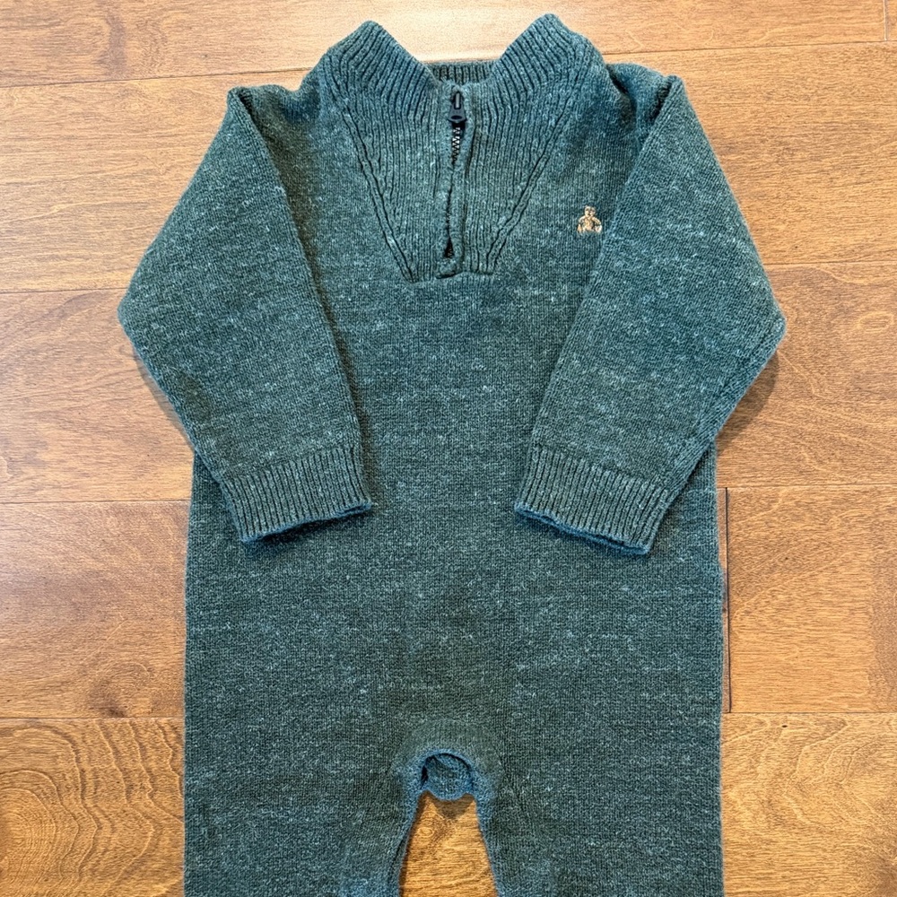 Baby GAP Green Knit romper